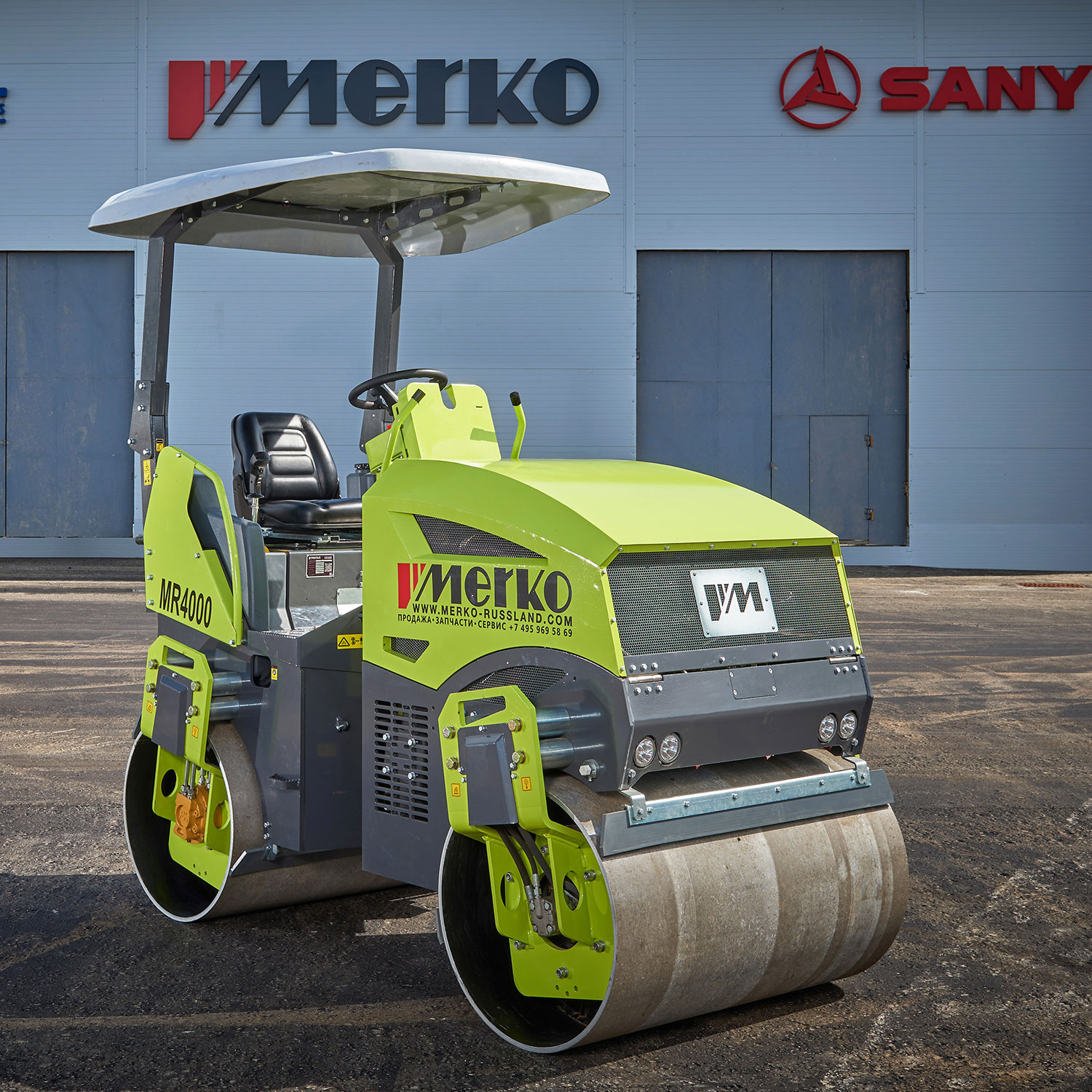 Тандемный вибрационный каток MERKO MR4000